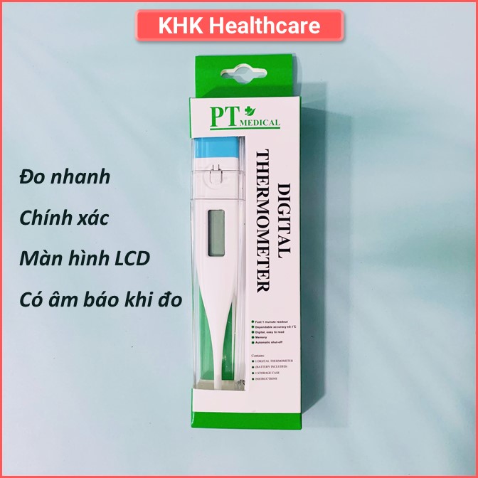 Nhiệt kế điện tử PT MEDICAL chính hãng đo nhiệt độ tiện lợi