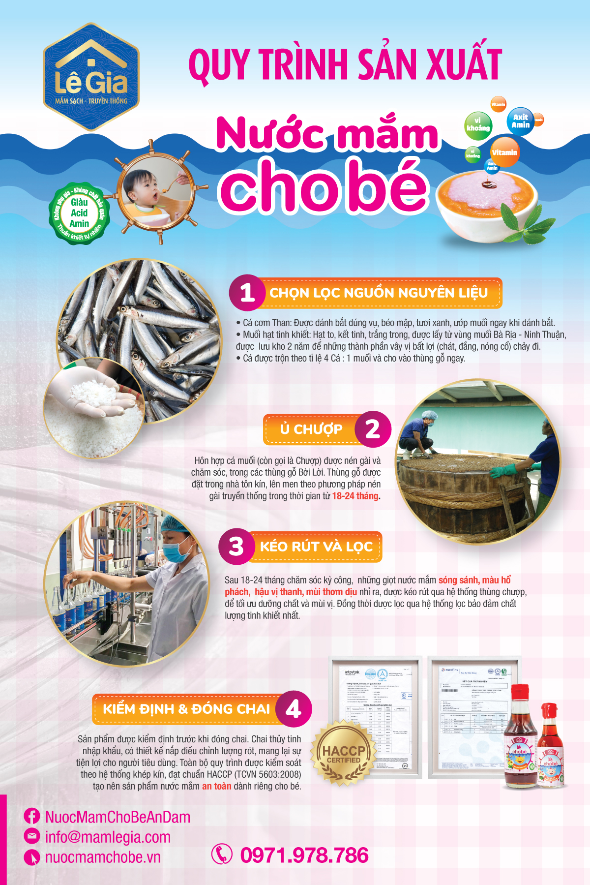 Nước mắm Lê Gia cho bé ăn dặm 200ml