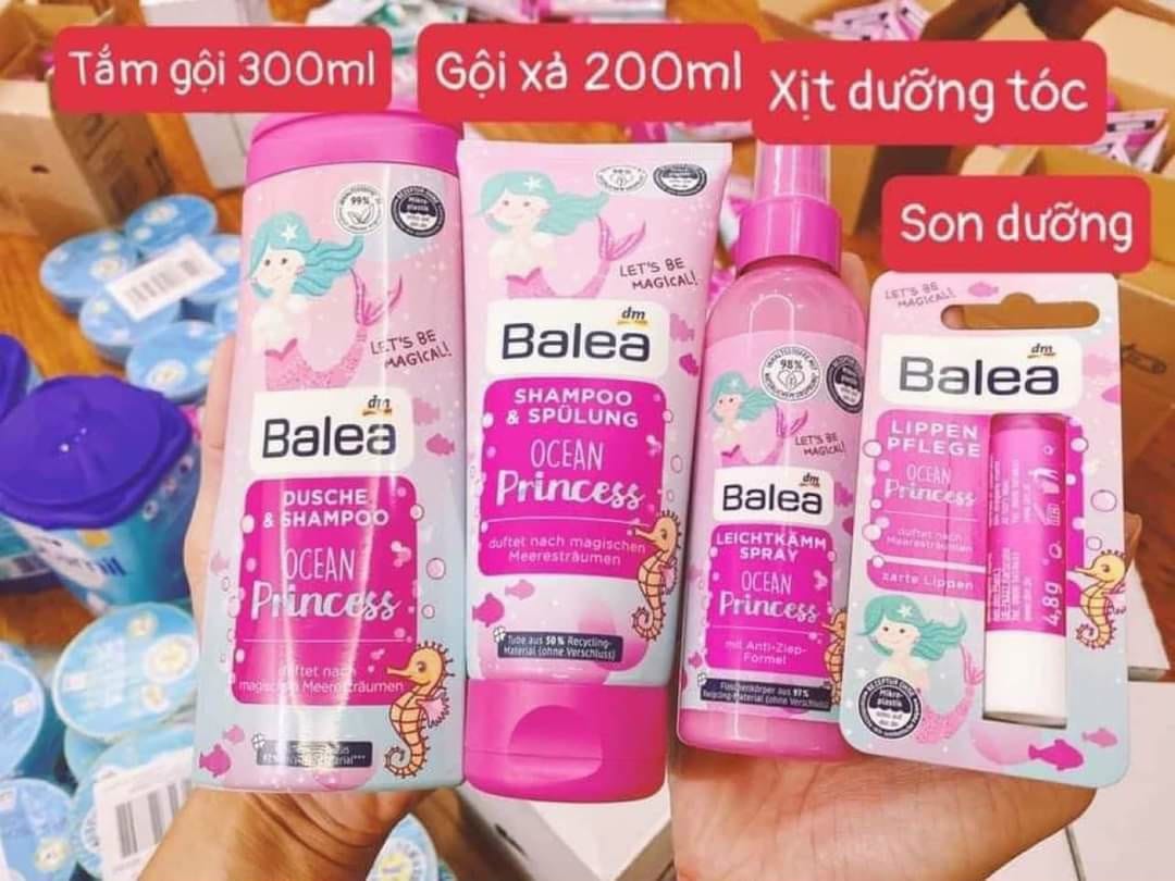 XỊT DƯỠNG TÓC CHO BÉ BALEA OCEAN PRINCESS- 150ml