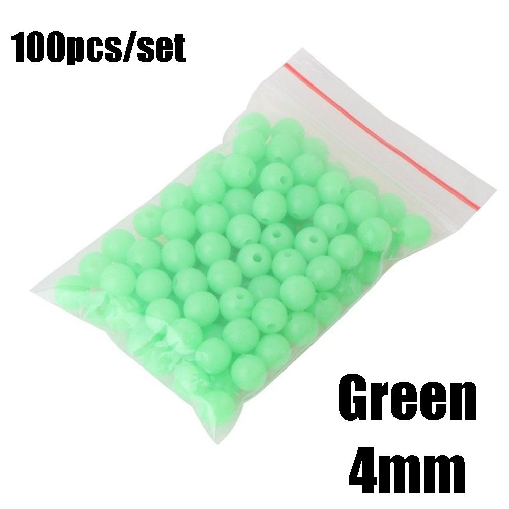 🔥🔥【COD+IN STOCK】 100pc/bag Hot 4/5/6/8mm Night Sea Glowing Balls Stoppers  Luminous Light Fishing Floats Beads