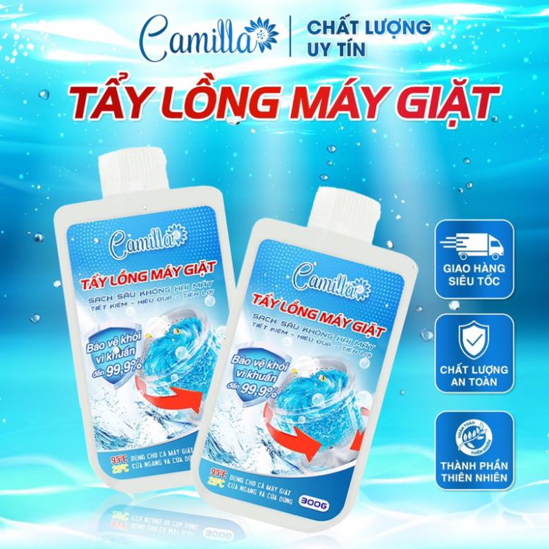 Combo 2 tẩy lồng máy giặt Camilla hộp 300g