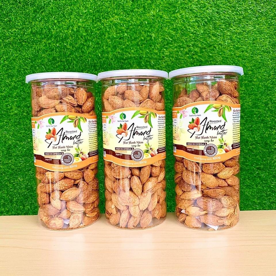 [HCM]HẠNH NHÂN RANG BƠ HÀNG MỸ - HỘP 450G (LOẠI ĐẶC BIỆT)