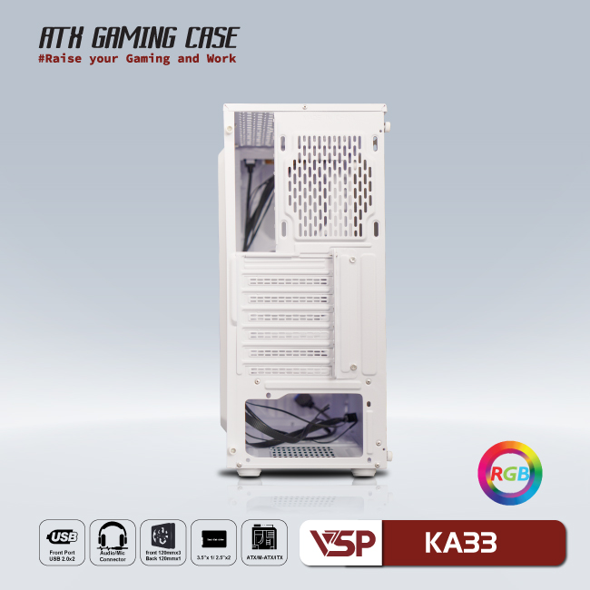 Vỏ Case Máy Tính VSP Gaming KA33 - Hàng Chính Hãng