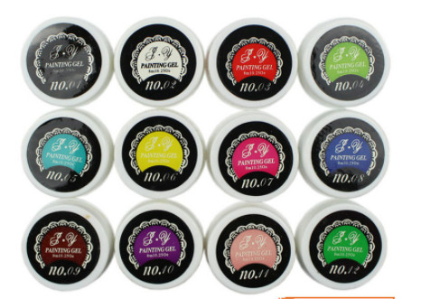 Gel vẽ nail , vẽ móng 12 màu