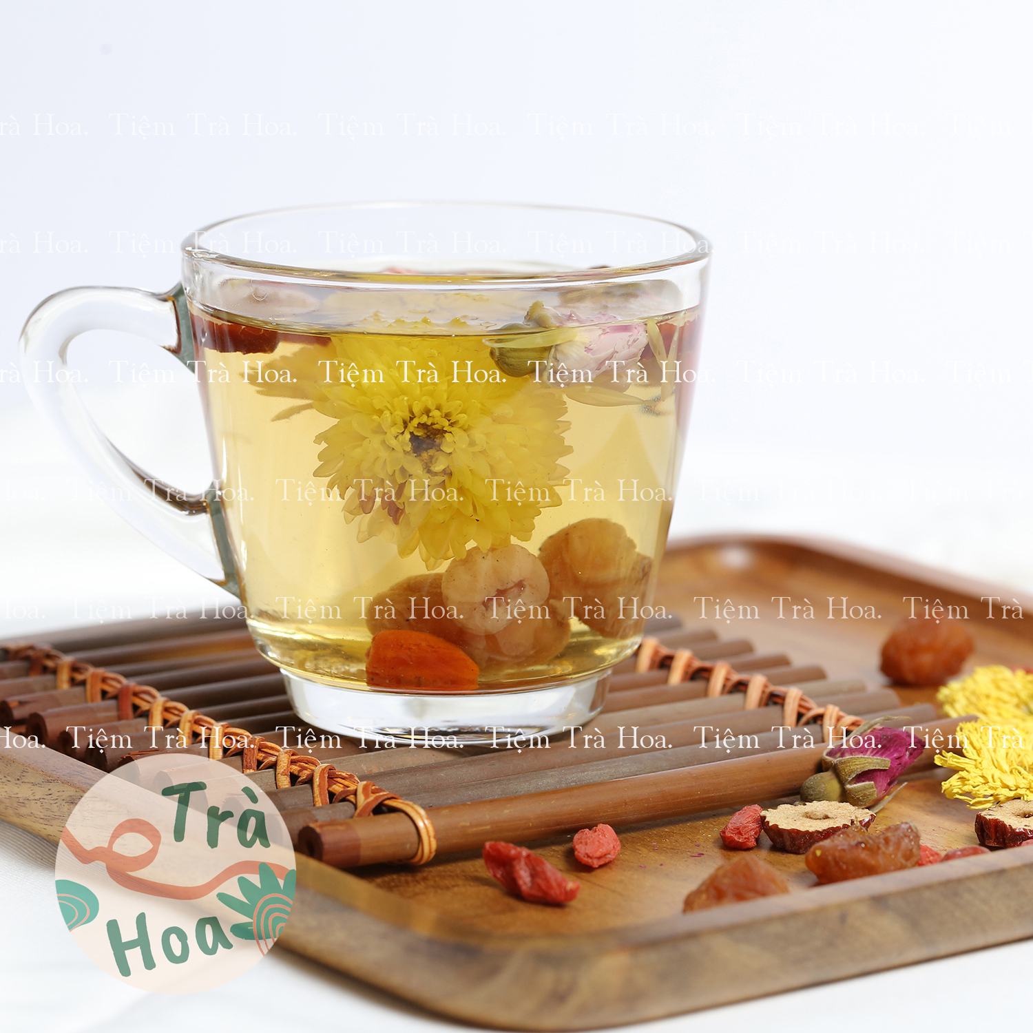 Set 10 gói Trà Dưỡng Nhan 5 vị (Táo Đỏ, Kỷ Tử, Nhãn Nhục, Hoa Cúc, Hoa Hồng)
