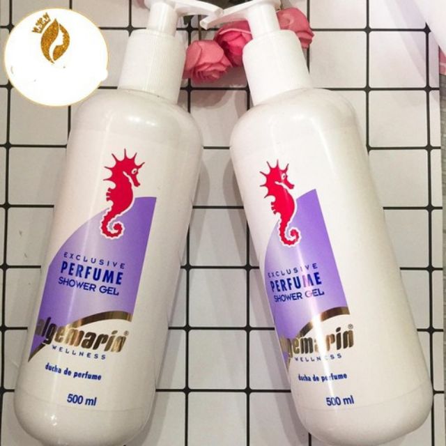 Sữa Tắm Cá Ngựa ALGEMARIN Perfume Chai Vòi 500ML ĐỨC rất thơm