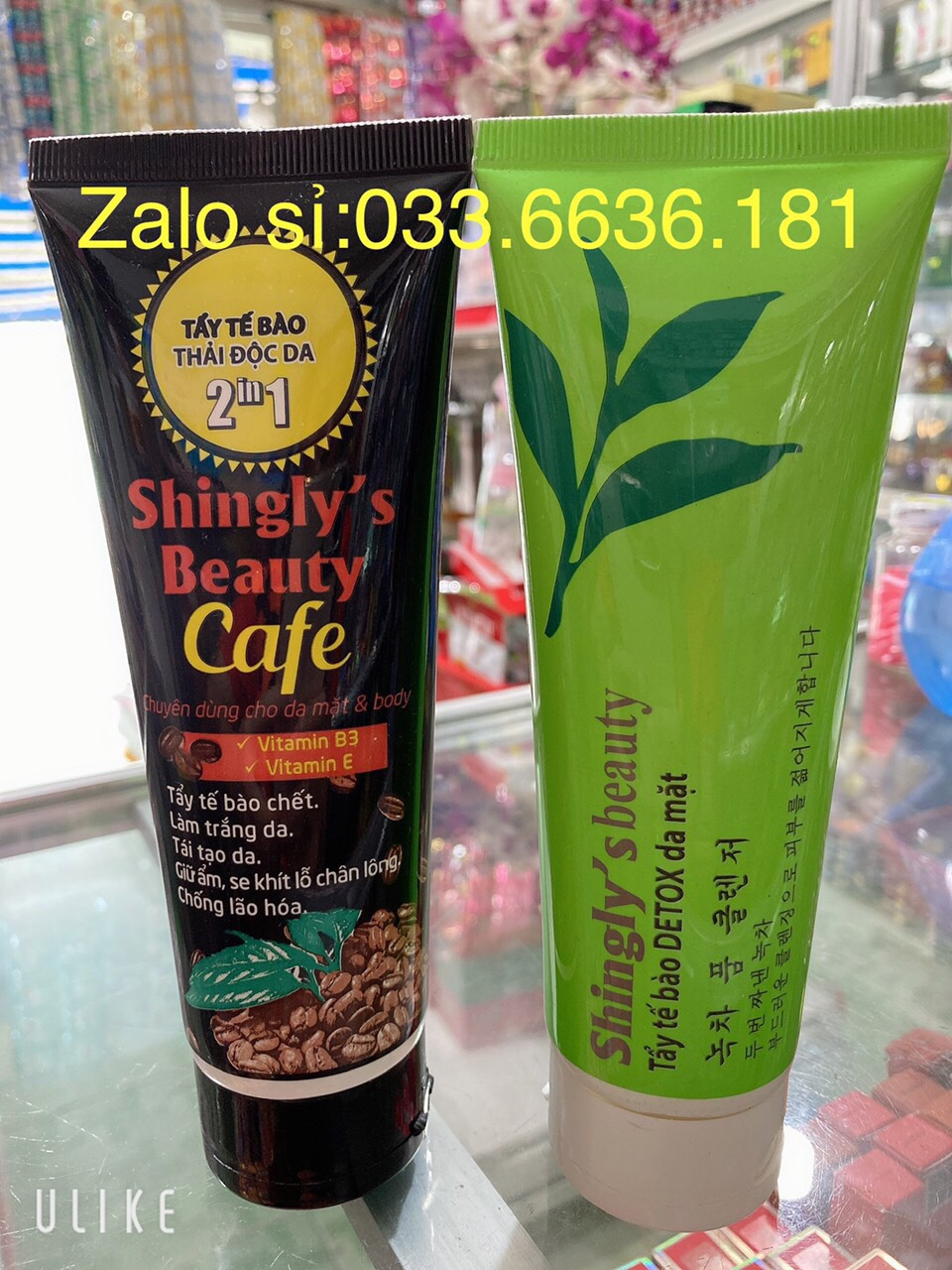 tẩy tế bào chết thải độc shingly's beauty cà phê và trà xanh chai 250ml