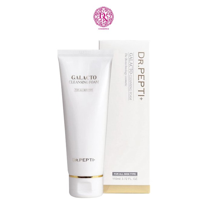 Sữa rửa mặt dưỡng trắng da dr pepti+ galacto cleansing foam 110ml