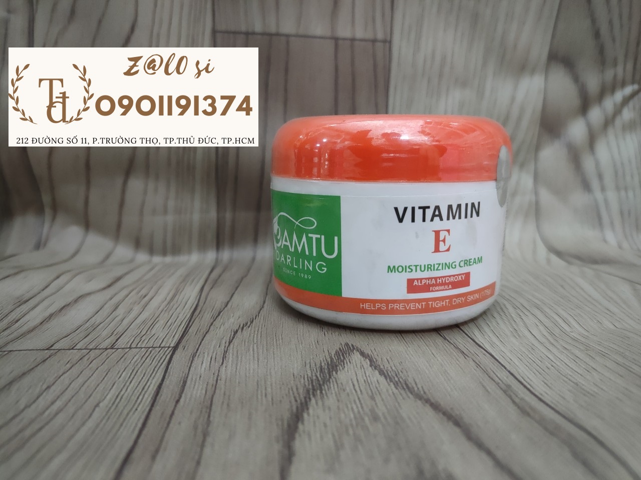 Kem massage mặt cẩm tú vitamin E hũ cam