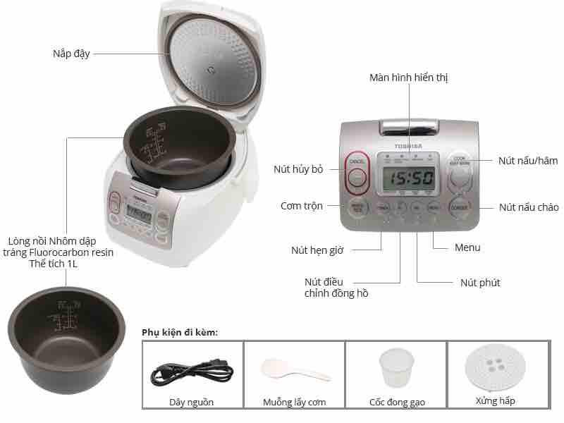 Nồi cơm điện Toshiba RC -10NMF