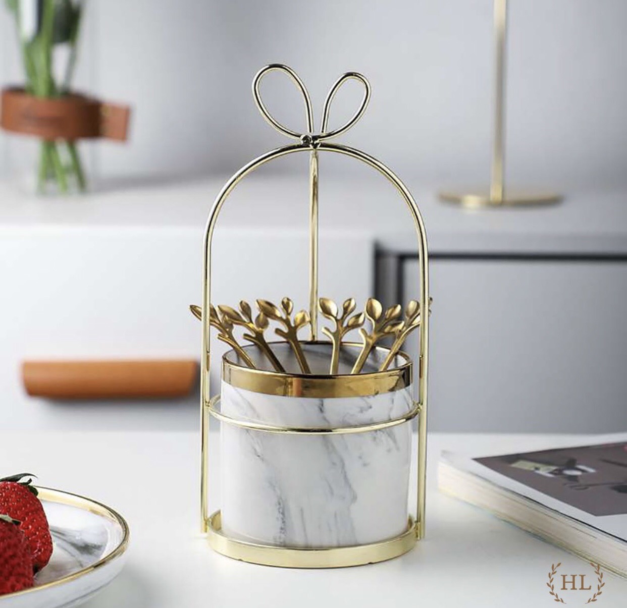 Lẵng sứ vân đá