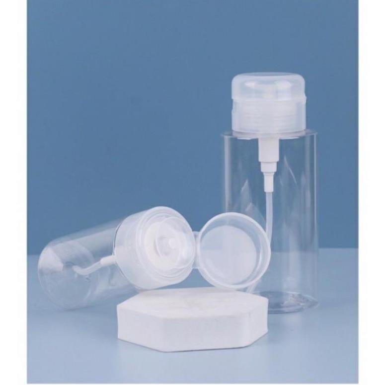 Lọ chiết tẩy trang chai lọ chiết mỹ phẩm toner có nút nhấn tiện lợi 120ml 150ml 200ml