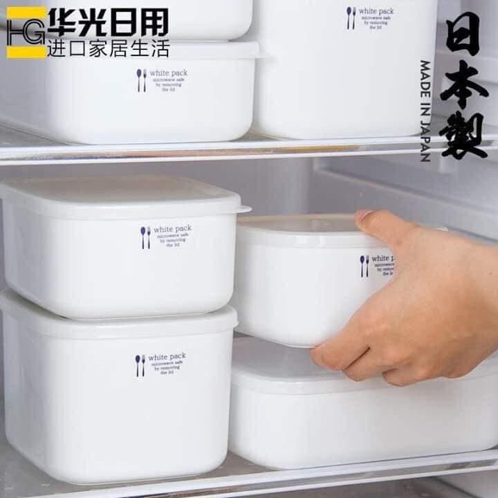 [HCM]Set 2 hộp nhựa đựng thực phẩm White pack 280ml