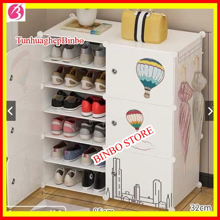 Tủ nhựa đựng giày dép- Tủ để giày 12 ngăn-Tủ nhựa để giày thông minh