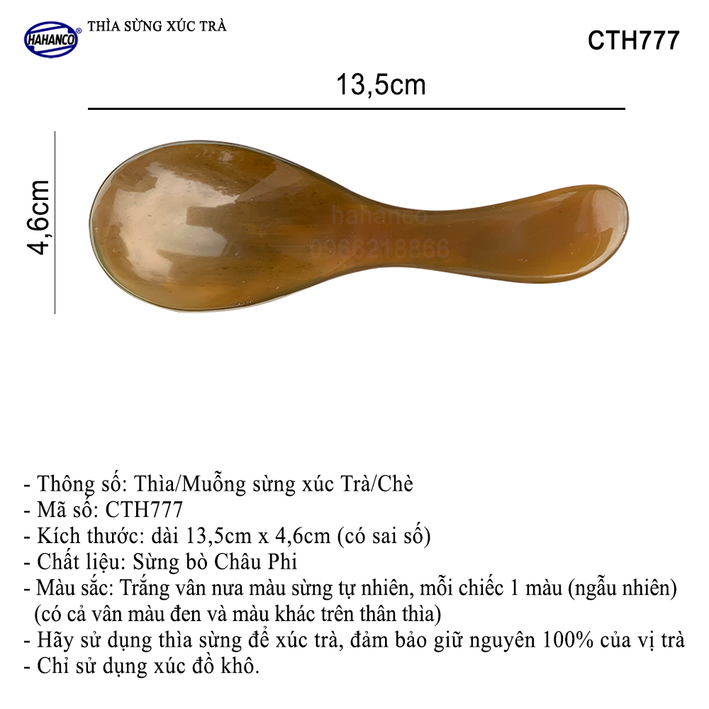 Thìa muỗng bằng sừng xúc gia vị /cafe /trà - giúp gia vị không mất mùi