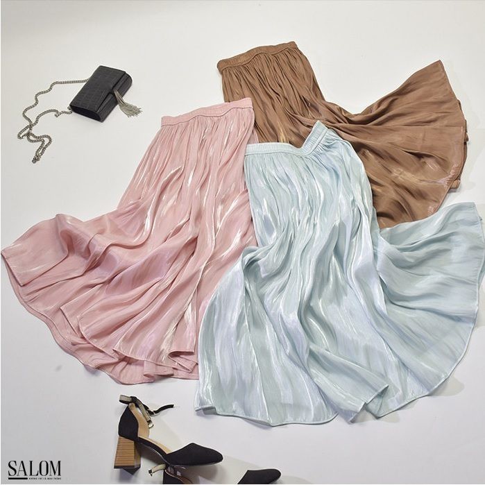 Chân váy Organza dáng dài SALOM
