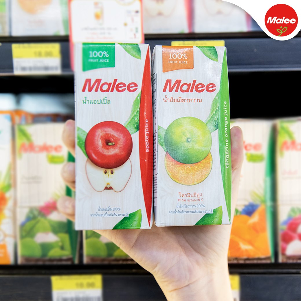 Nước Ép Táo Malee 200ml - Nhập Khẩu Thái Lan | Malee 100% Apple Juice 200ml
