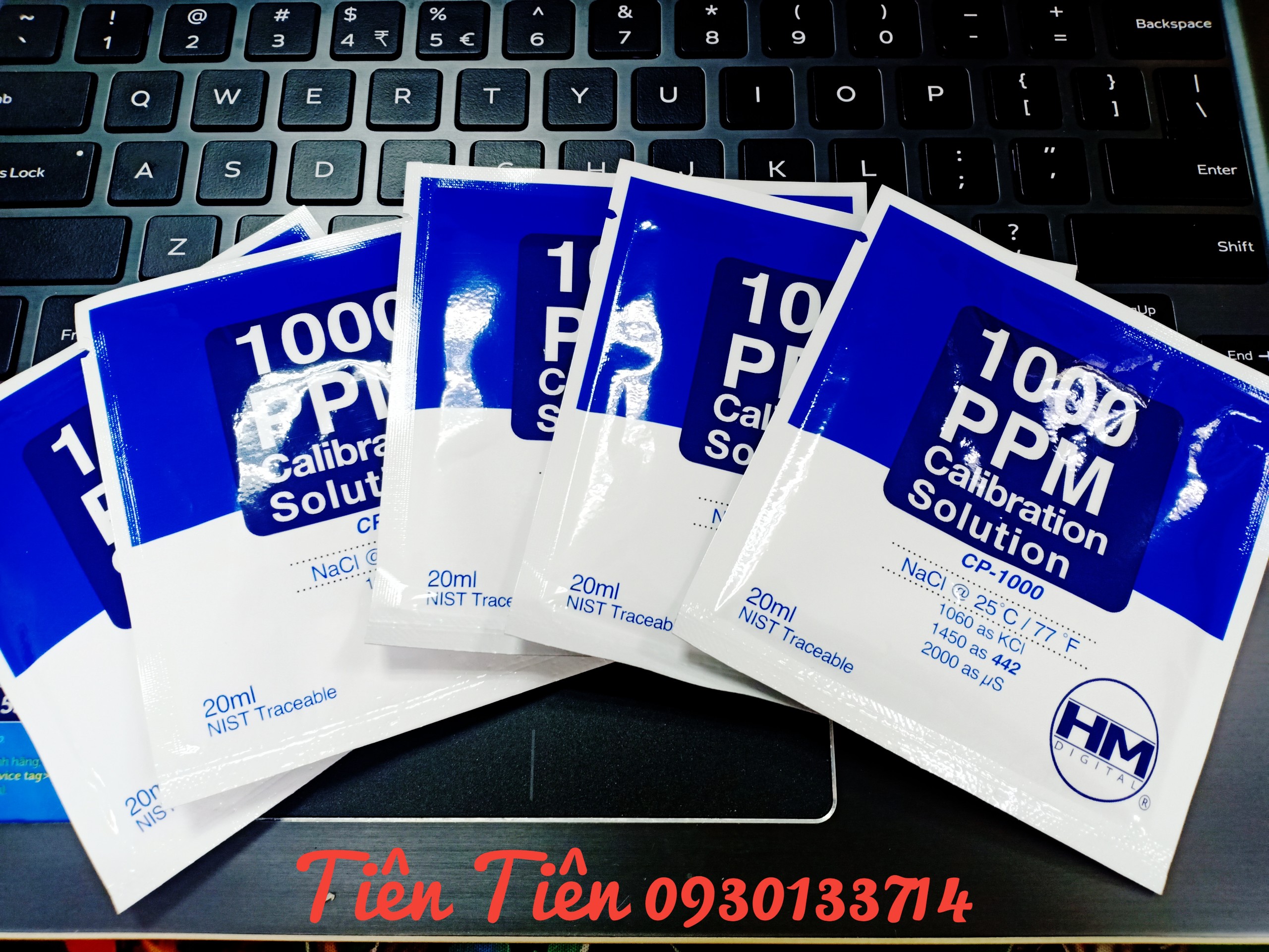 Gói dung dịch hiệu chuẩn TDS CP1000