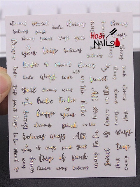 Sticker hoa Phụ kiện Nail