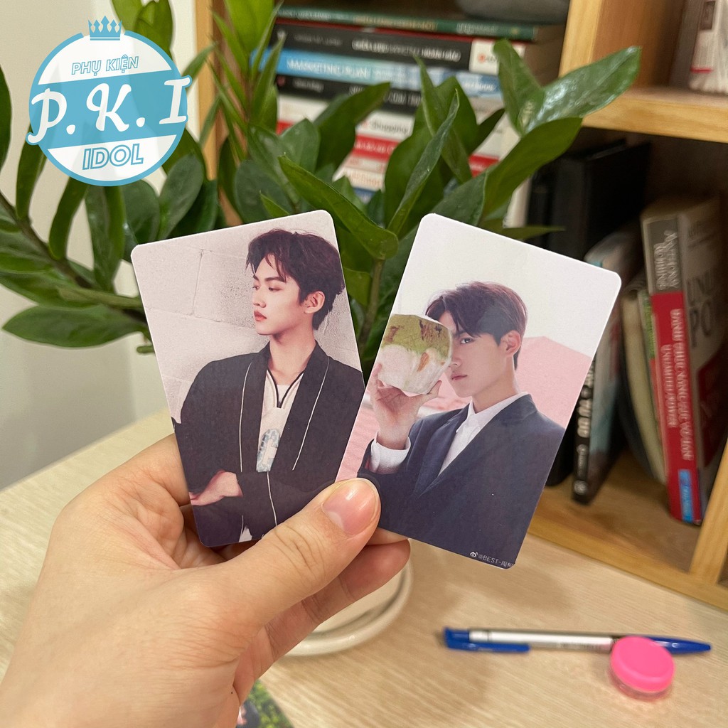 Card Bo Góc Châu Kha Vũ INTO1 - Bộ 9 Tấm Ép Lụa