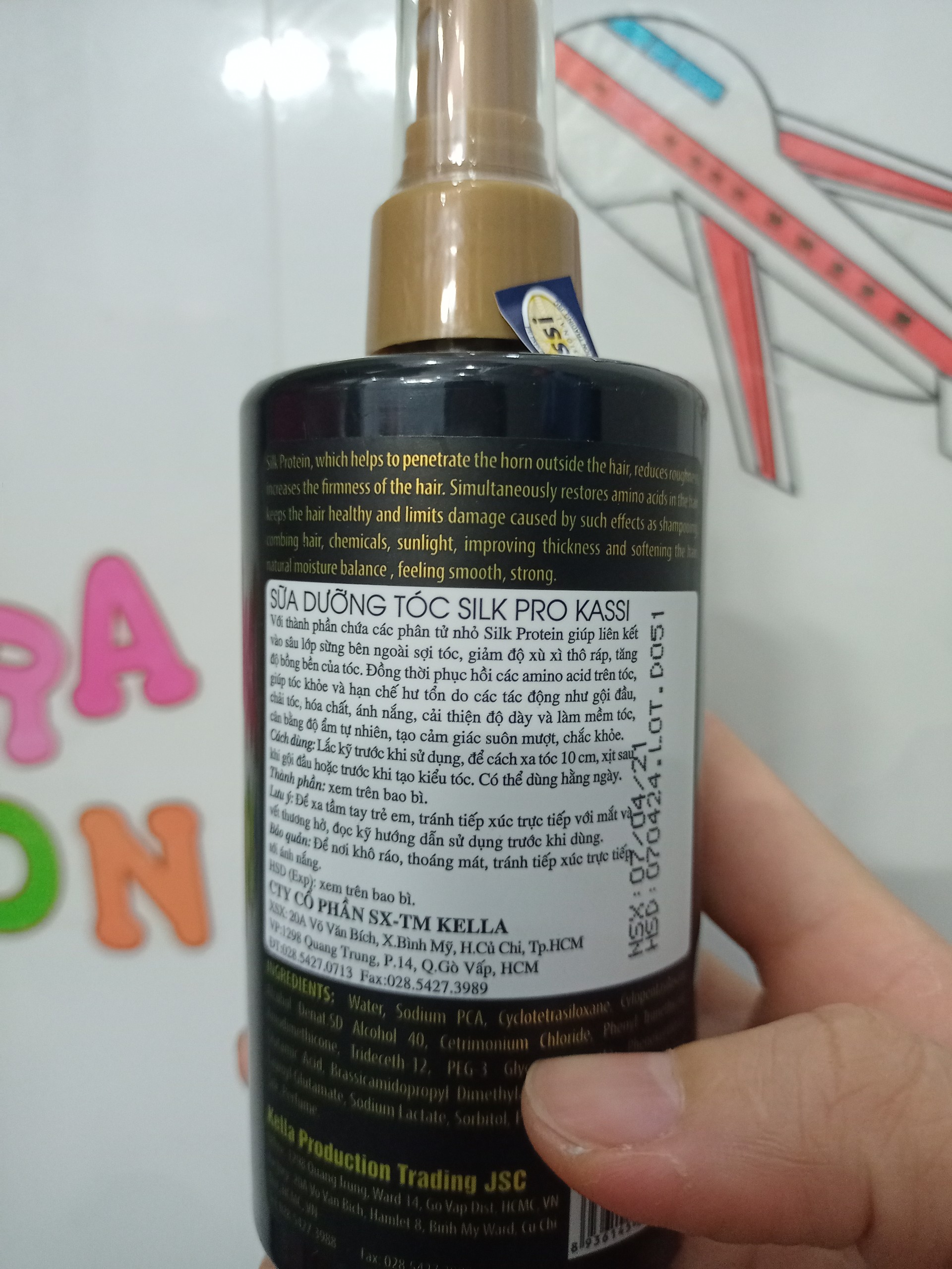 Sữa dưỡng tóc phụ hồi Silk Protein Kassi