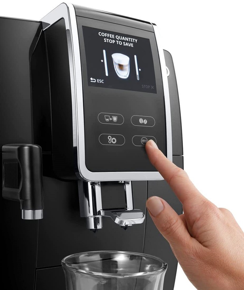 Máy Pha Cà Phê Tự Động DeLonghi Dinamica Plus ECAM 370.70.B, Delonghi Coffee Maker, Máy Pha Cafe, Capuccino, Espresso Cho Văn Phòng, Máy Pha Cà Phê Gia Đình, Áp Suất 19 Bar, 2 Vòi Pha, Tự Vệ Sinh, Nhập Khẩu Italy, Bảo Hành 12 Tháng