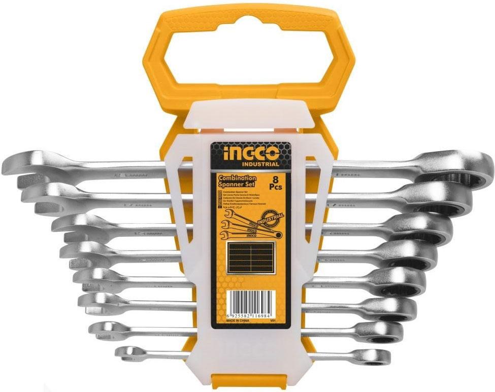 Bộ 8 Cờ Lê Miệng Vòng Hai Chiều (8- 19Mm) Ingco HKSPAR1082