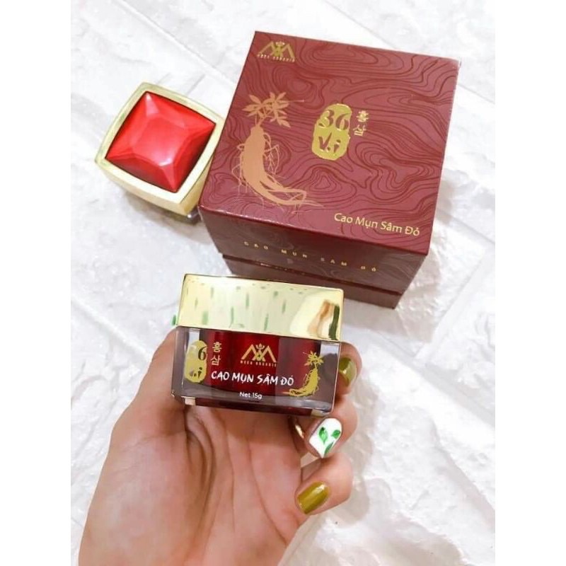 Cao Mụn Sâm Đỏ 36 Vị  Meea Orgnic - Cao mụn 15 gam