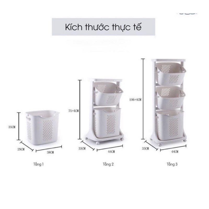 Kệ Nhựa 3 tầng