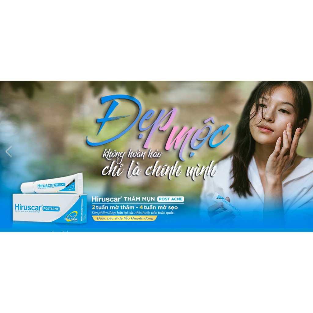 HIRUSCAR POST ACNE (TUÝP 5/10gr) - GEL LÀM MỜ SẸO VÀ THÂM MỤN [Hirusca, post acnes, postacne]