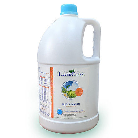 CAN 5 LÍT NƯỚC RỬA CHÉN HỮU CƠ LAYER CLEAN HƯƠNG QUẾ