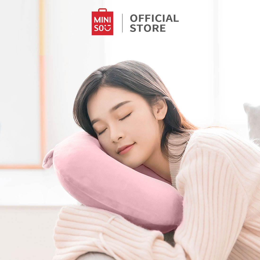 Gối kê cổ gối chữ U mềm mại tiện dụng chống mỏi vai gáy Miniso - Hàng chính hãng
