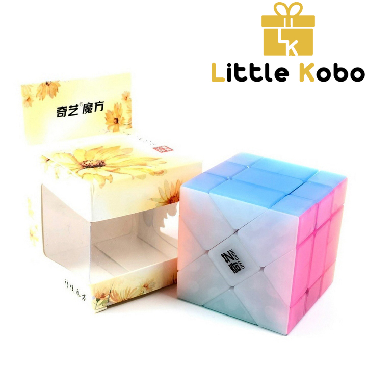 Rubik Fisher Cube QiYi Jelly Thạch Anh Rubic Biến Thể Đồ Chơi Trí Tuệ Trẻ Em Phát Triển Tư Duy - Little Kobo