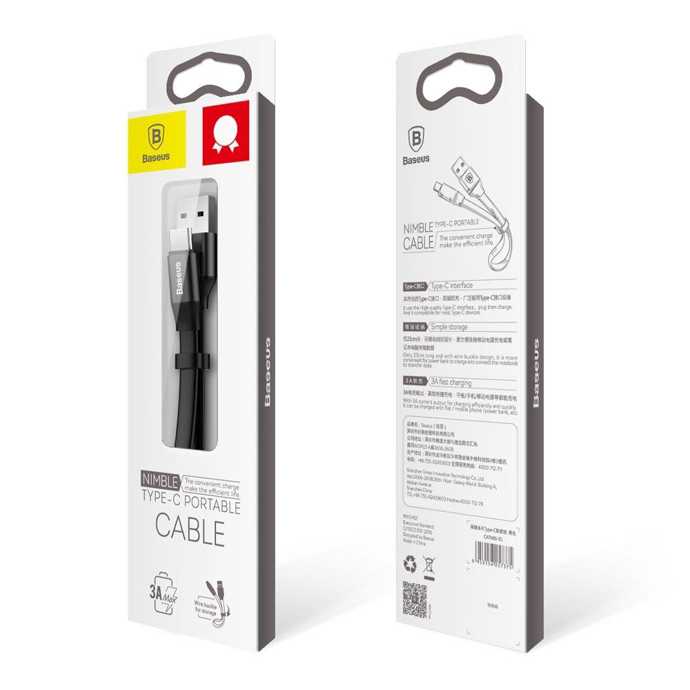 Cáp sạc Baseus Lightning Portable 23cm