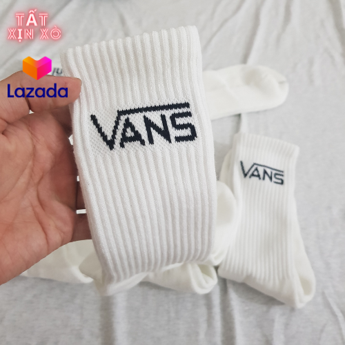 Tất Thể Thao Vans cao cổ ( Màu Trắng )