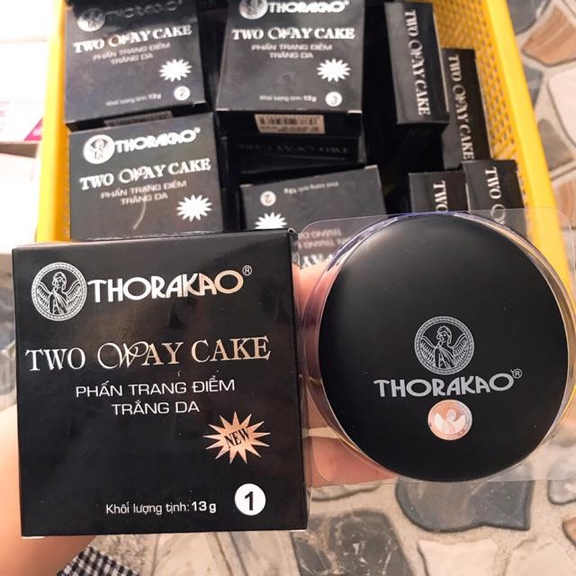 Phấn trang điểm thorakao, phấn phủ kiềm dầu trắng da two way cake 13g #Số 1: Phù hợp với da trắng sáng.