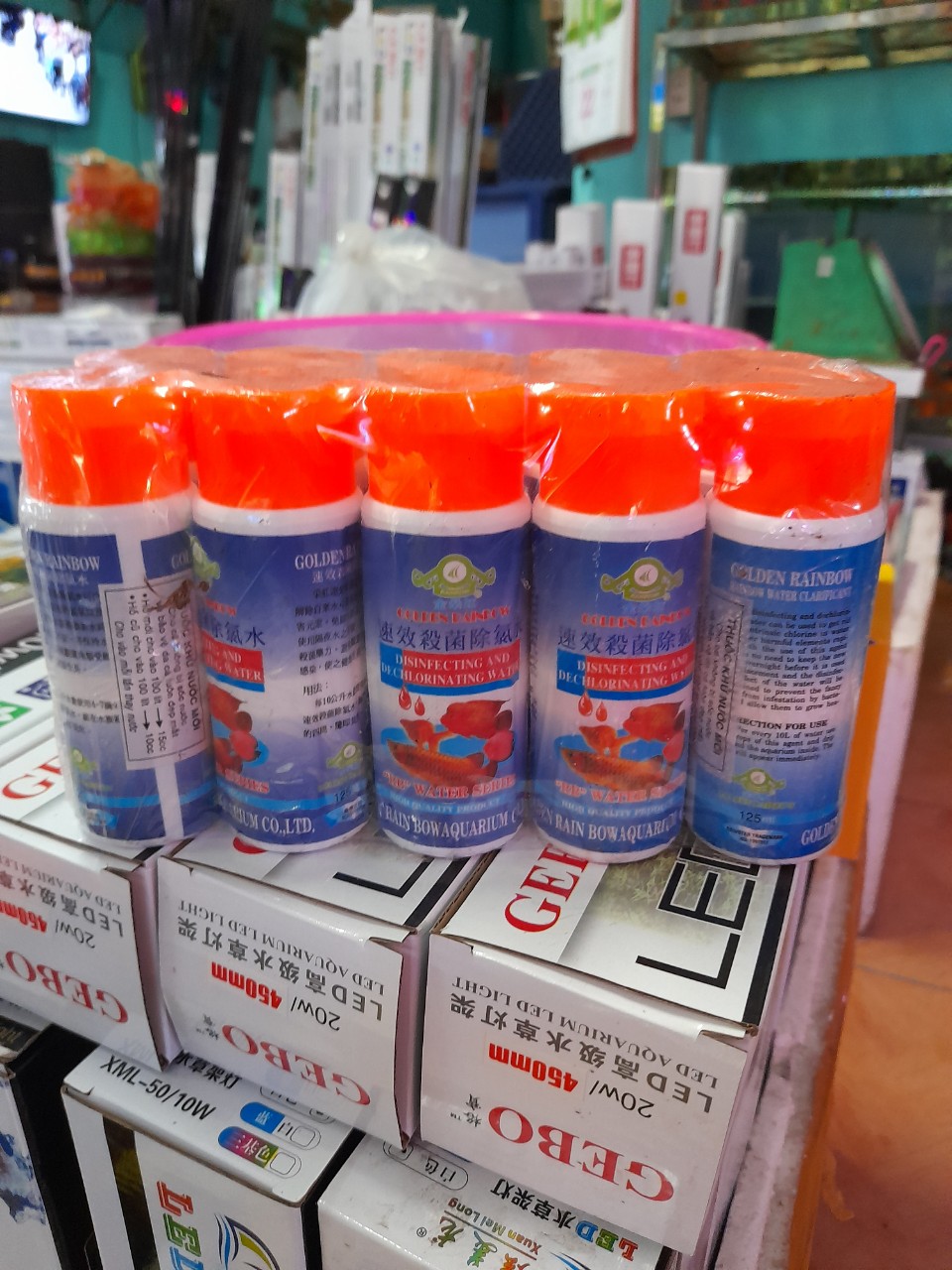 [Tặng men làm trong nước] Bể cá mini MJ260 gồm bể đúcđúc, đèn ledled, bộ lọc