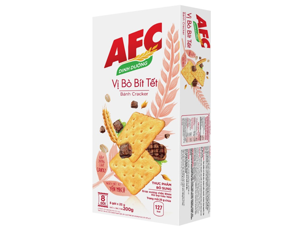 Bánh cracker AFC Dinh Dưỡng hộp 200g