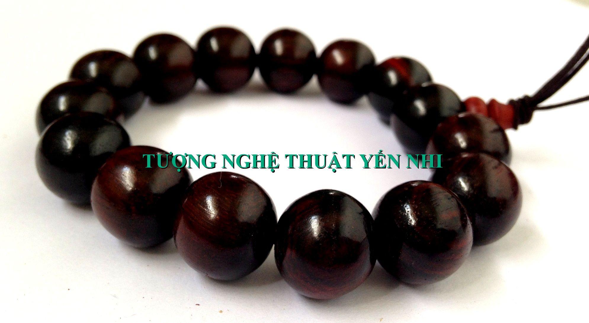 Vòng tay gỗ trắc cao cấp 14mm