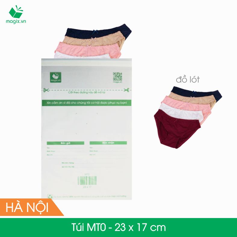 MT0 - 23x17 cm - 100 Túi nilon (tự phân hủy sinh học) đóng hàng