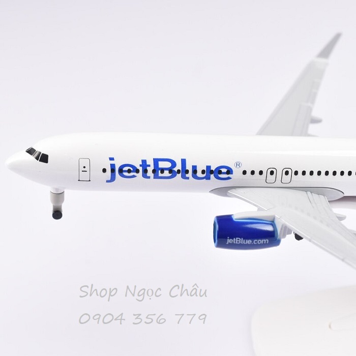 Mô hình máy bay JetBlue B737 20cm có bánh xe