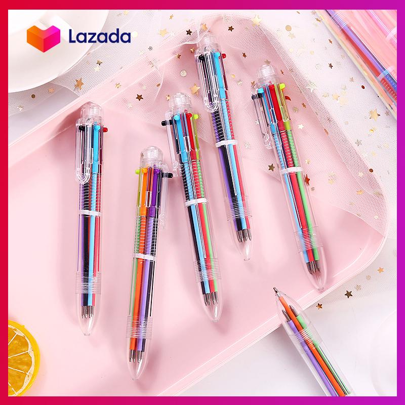 Bút bi 6 màu tiện lợi 6 in 1 - kashop