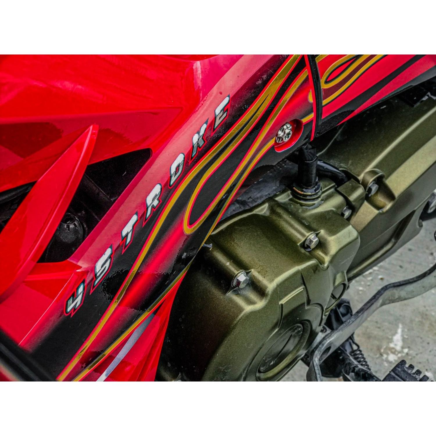 Tem Sirius Đen Đỏ mẫu lửa Thái Siêu Phẩm ( Tem In Thường Mẫu Gốc Rice decal )
