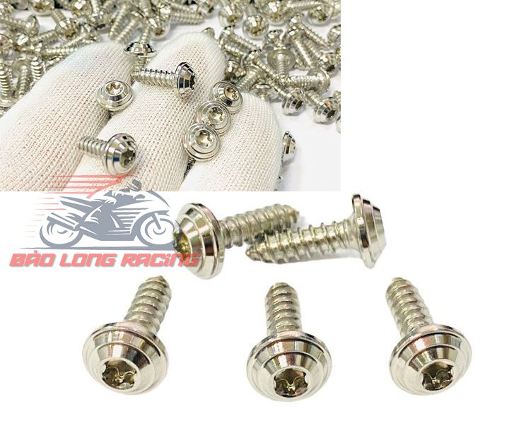 10 ốc salaya thái 4li15 xoắn gắn dàn áo các loại xe máy winner wave sonic blade.....