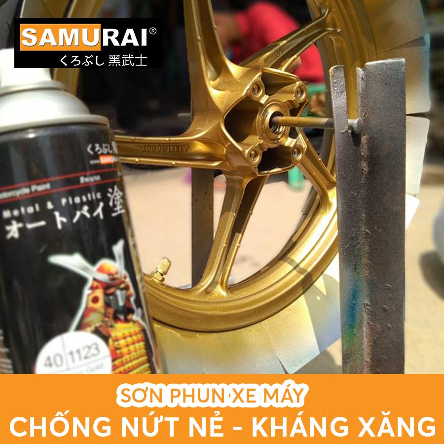 Chai sơn Samurai 1123 màu vàng ánh kim lấp lánh