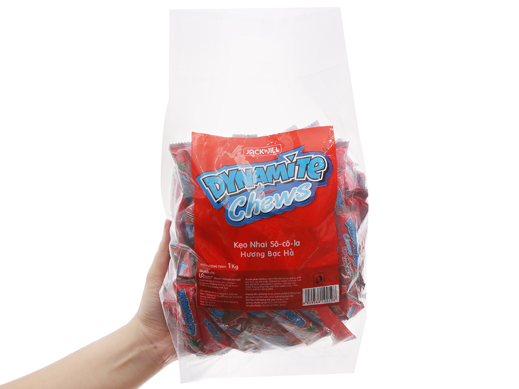 1KG KẸO NHAI SOCOLA HƯƠNG BẠC HÀ DYNAMITE CHEWS