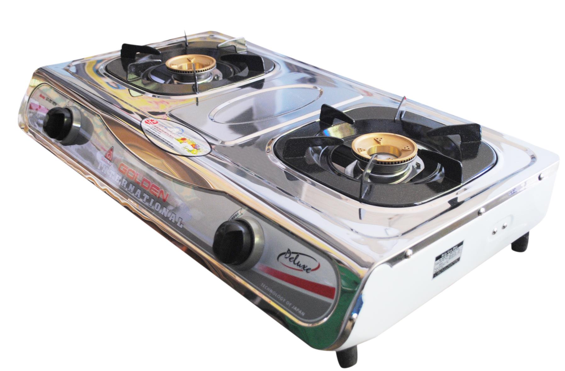Bếp gas đôi mặt inox giá tốt