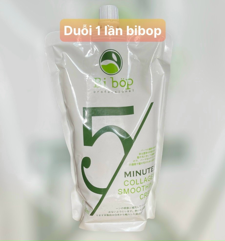 Thuốc duỗi ép tóc BI BOP Collagen Túi 1000ml