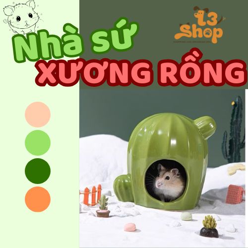 Nhà sứ xương rồng dành cho hamster - T3 PETS SHOP