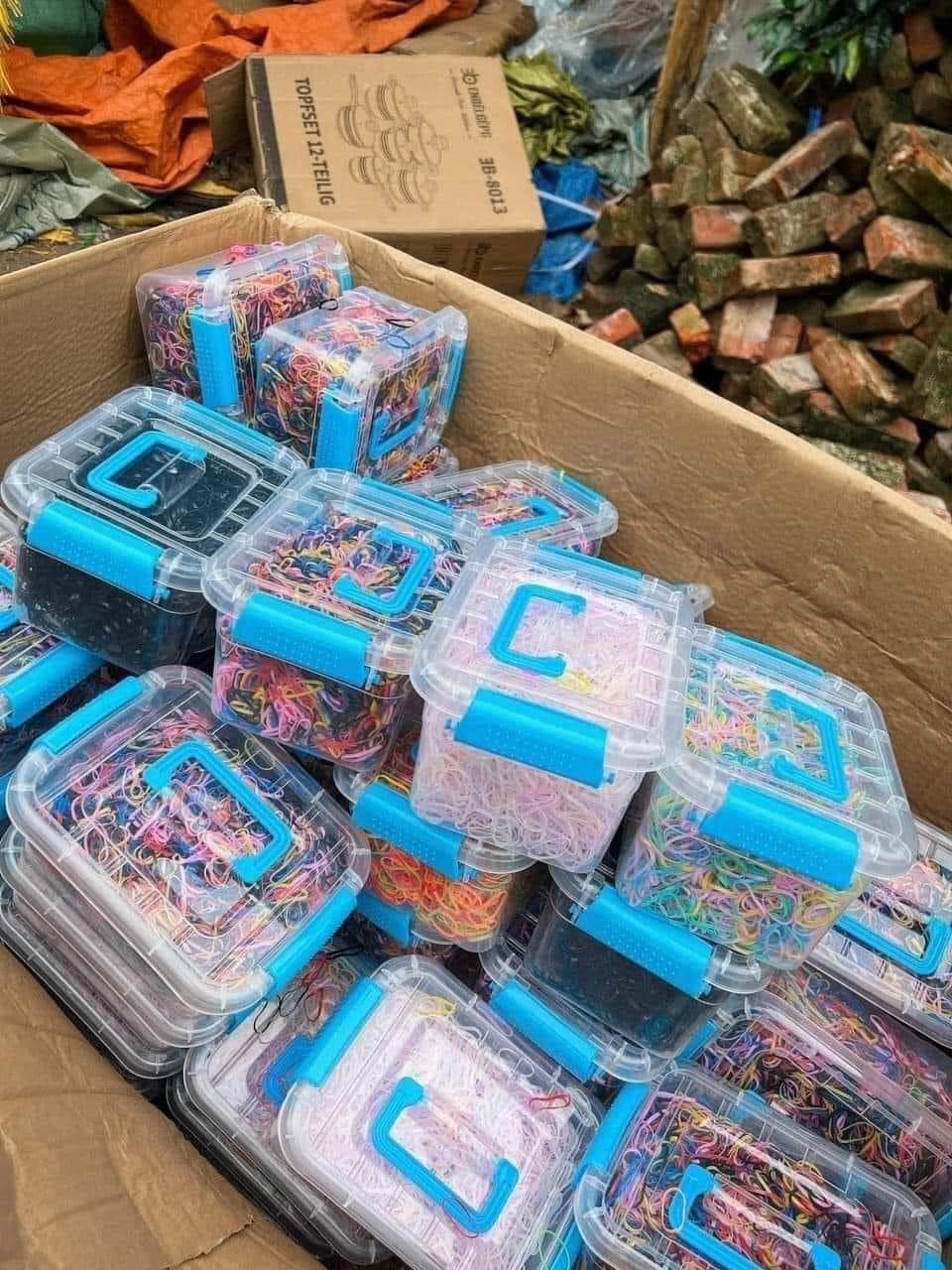 Thùng dây CHUN BUỘC TÓC CHO BÉ 4000 CHIẾC